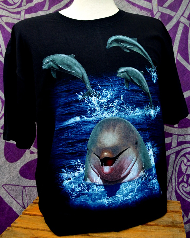 Double Print Dolphin T-Shirt